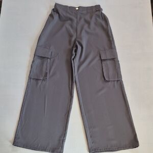 SHEIN Charcoal Flare Pants